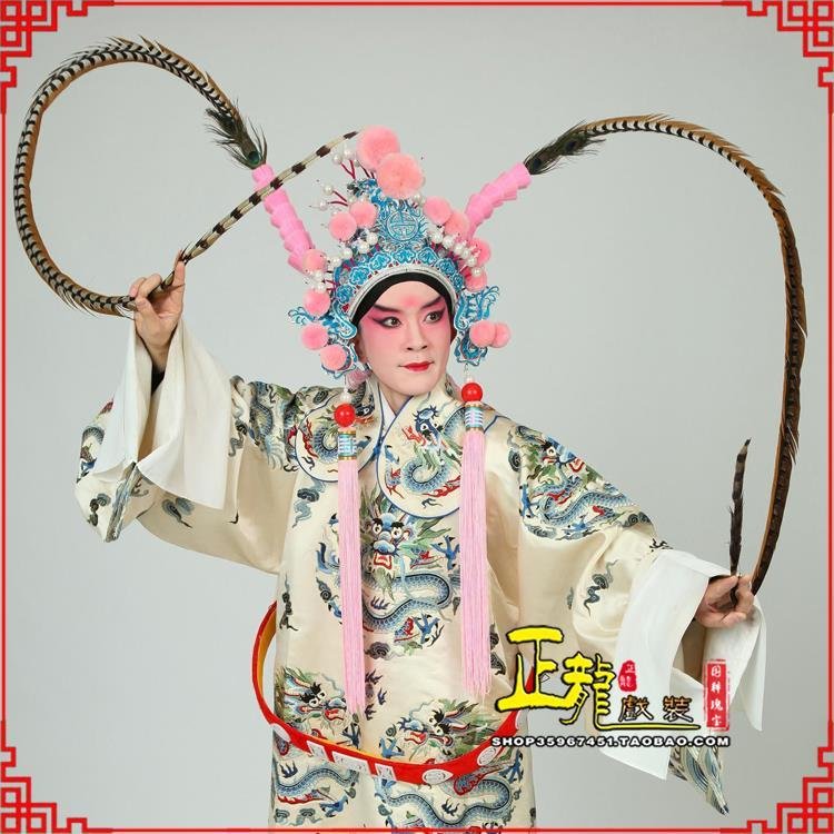 万山特京剧戏曲道具用品舞台演出精品羽毛雉鸡毛 翎子